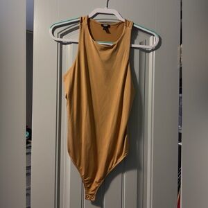 Sleeveless Tan Bodysuit